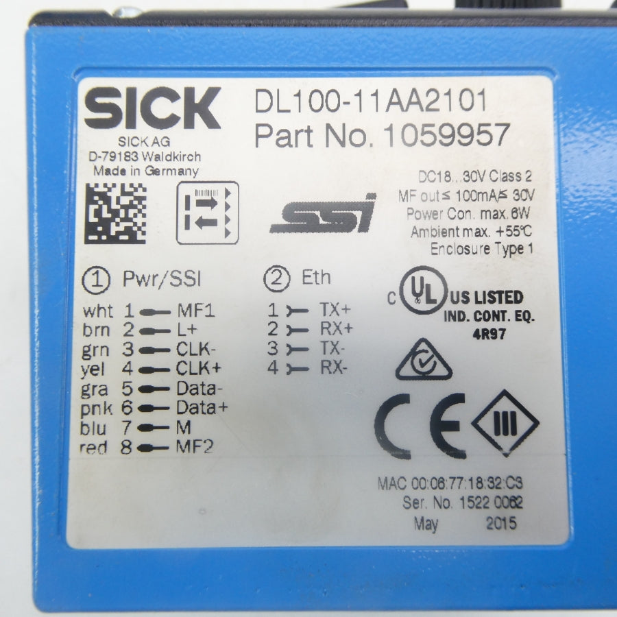 SICK DL100-11AA2101 1059957 18-30VDC NSMP