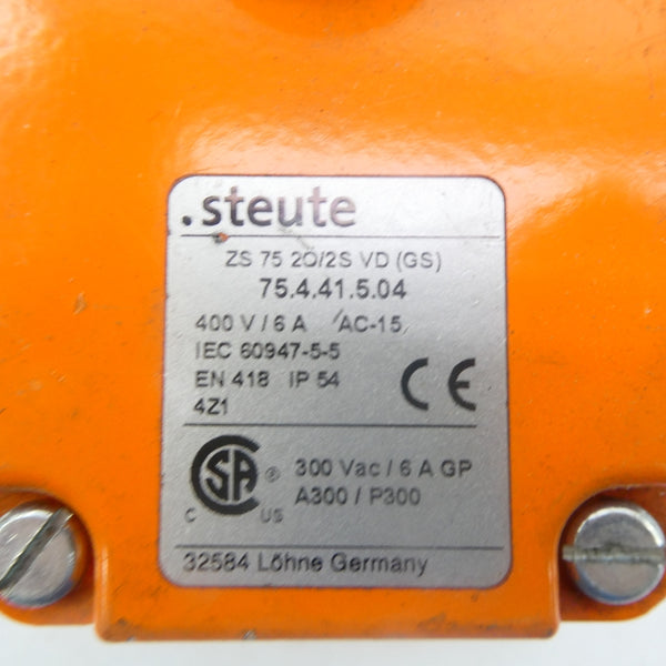 STEUTE ZS752O/2SVD(GS) 400V 6A NSNP