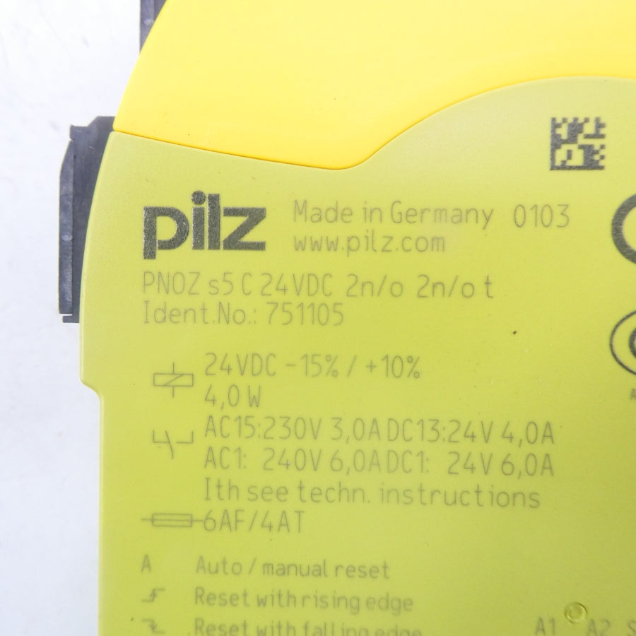 PILZ PNOZS5C24VDC2N/O2N/OT 751105 24VDC NSNP
