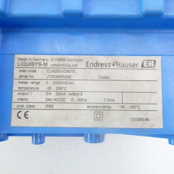 ENDRESS+HAUSER CLM253-ID8010 24VAC/DC NSNP