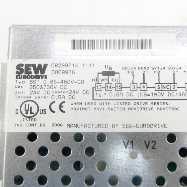 SEW EURODRIVE BST0.6S460V-00 08299714.1111 24VDC NSNP