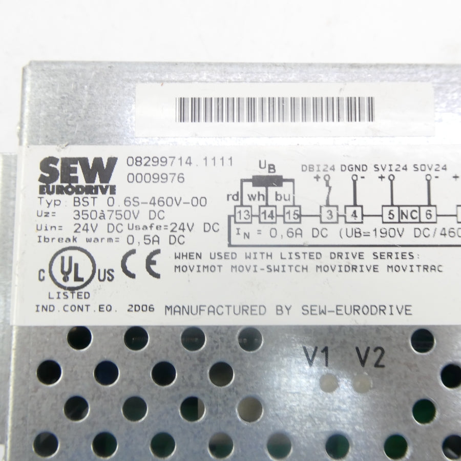 SEW EURODRIVE BST0.6S460V-00 08299714.1111 24VDC NSNP