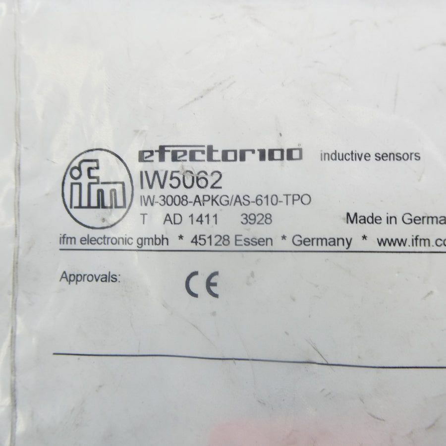 IFM EFECTOR IW5062 IW-3008-APKG/AS-610-TPO NSMP