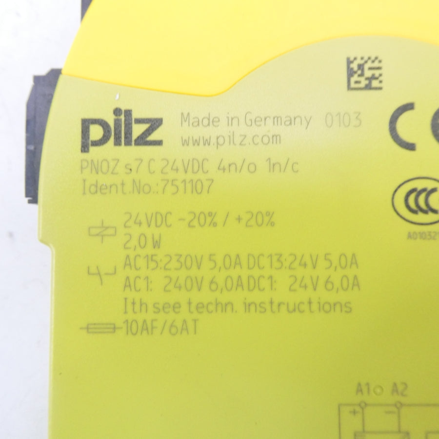 PILZ PNOZS7C24VDC4N/O1N/C 751107 24VDC NSNP