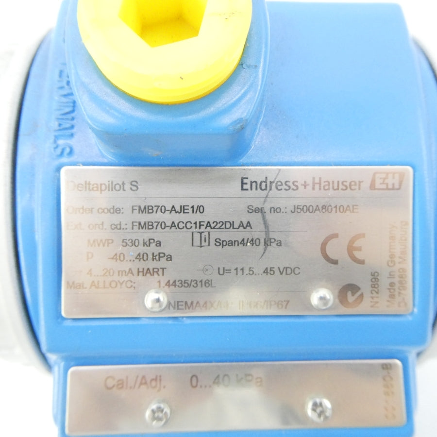 ENDRESS+HAUSER FMB70-ACC1FA22DLAA 11.5-45VDC NSNP