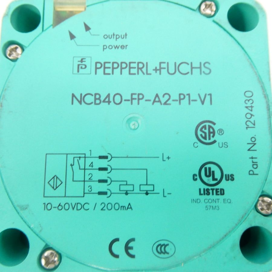 PEPPERL+FUCHS NCB40-FP-A2-P1-V1 129430 10-60VDC NSMP