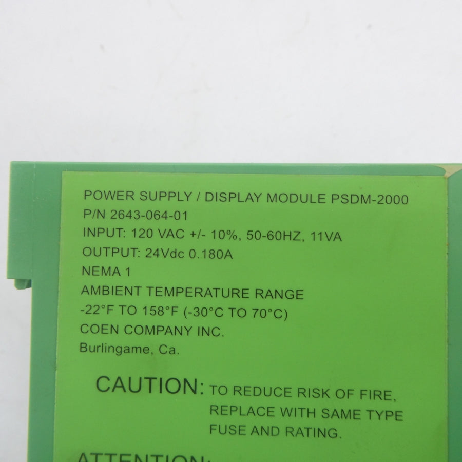 COEN 2643-064-01 120VAC NSNP