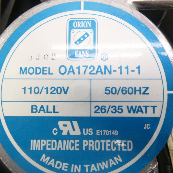 ORION FANS OA172AN-11-1 110/120V NSNP