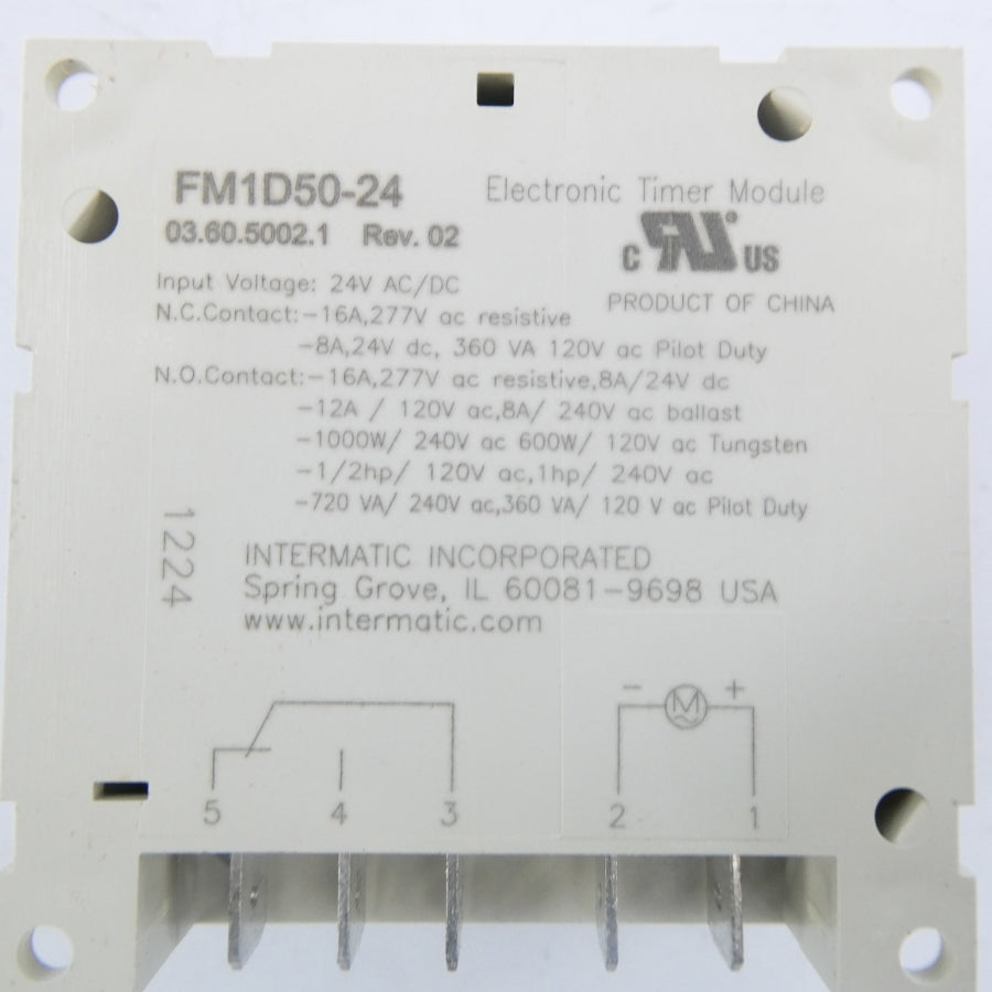 INTERMATIC FM1D50-24U 24VAC/DC REV. 02 NSMP