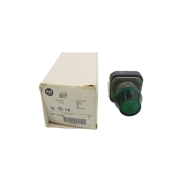 ALLEN BRADLEY 800T-QH10G SER. T 120VAC/DC (WH) NSMP