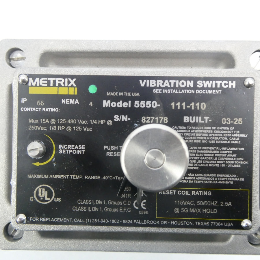 METRIX 5550-111-110 125-480VAC 15A NSMP