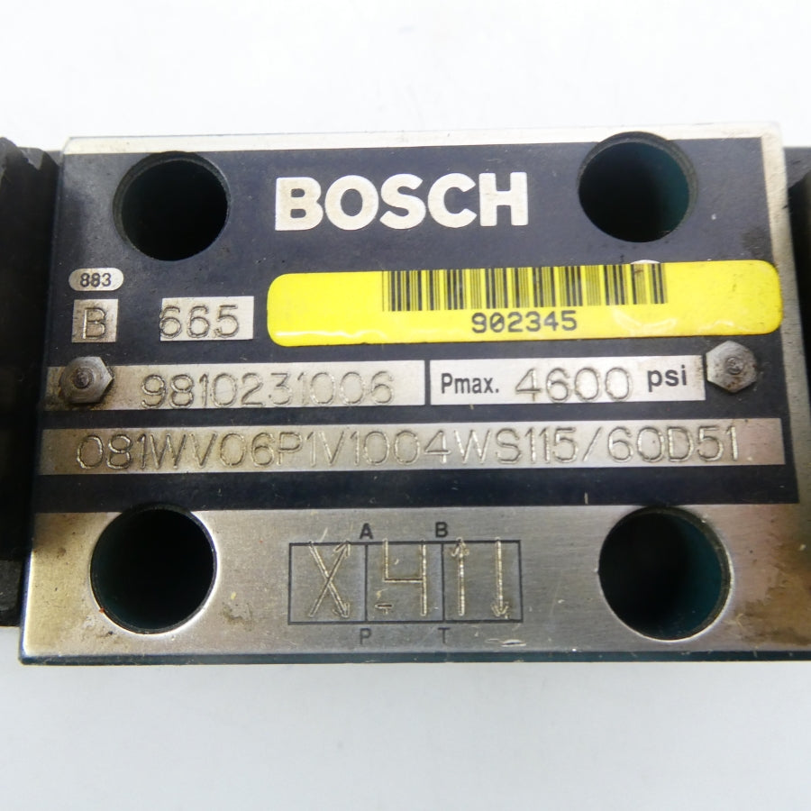 BOSCH 081WV06P1V1004WS115/60D51 9810231006 4600PSI NSNP