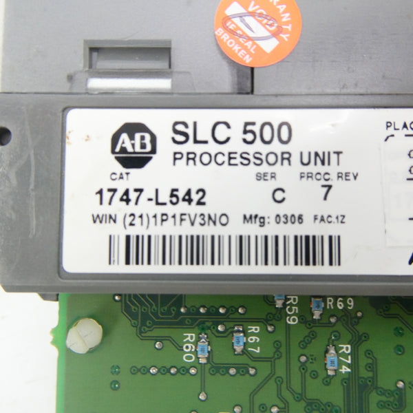 ALLEN BRADLEY 1747-L542 SER. C F/W 11 24VDC REV. 7 (NO KEY) NSNP