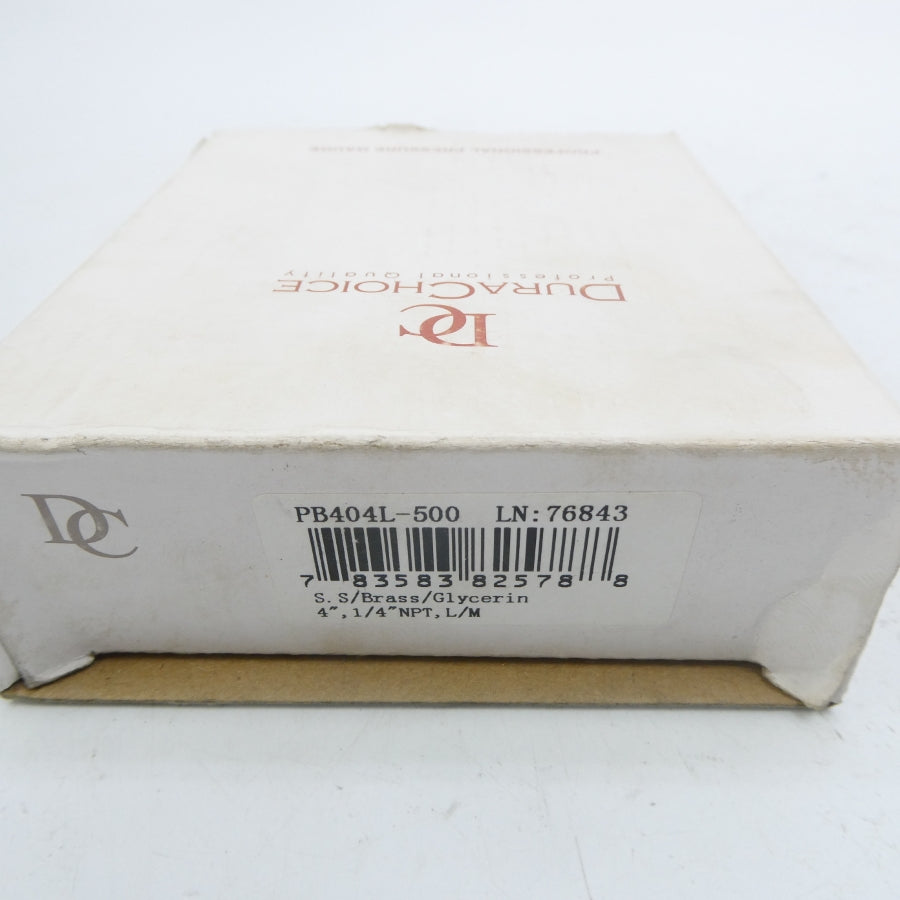 DURACHOICE PB404L-500 0-500PSI NSMP