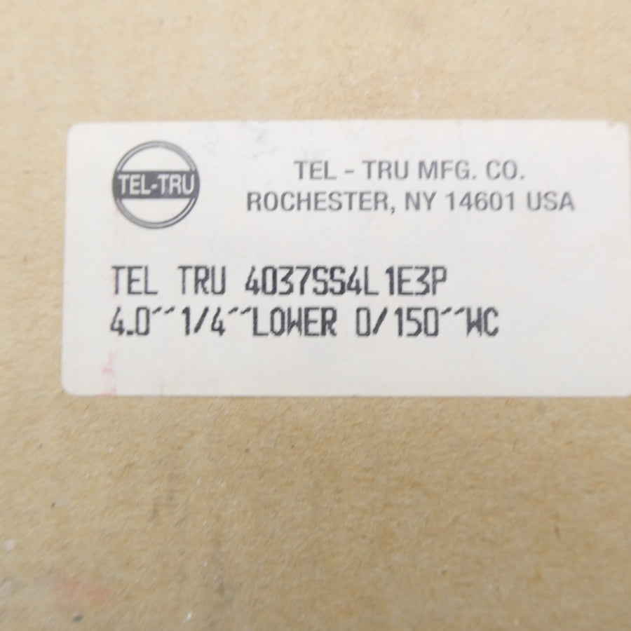 TEL-TRU 4037SS4L1E3P 0/150INWC NSMP