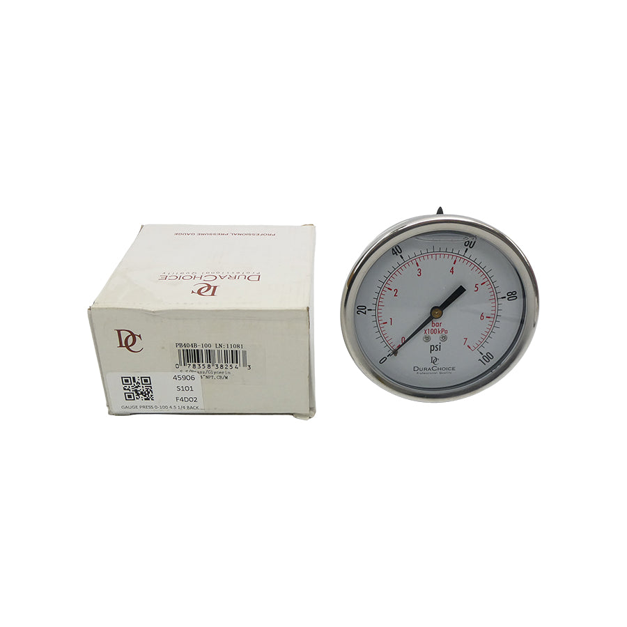 DURACHOICE PB404B-100 0-100PSI NSMP