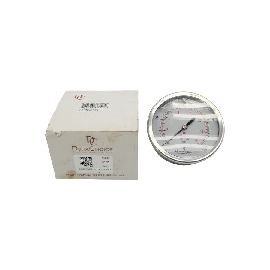 DURACHOICE PB404B-200 0-200PSI NSMP
