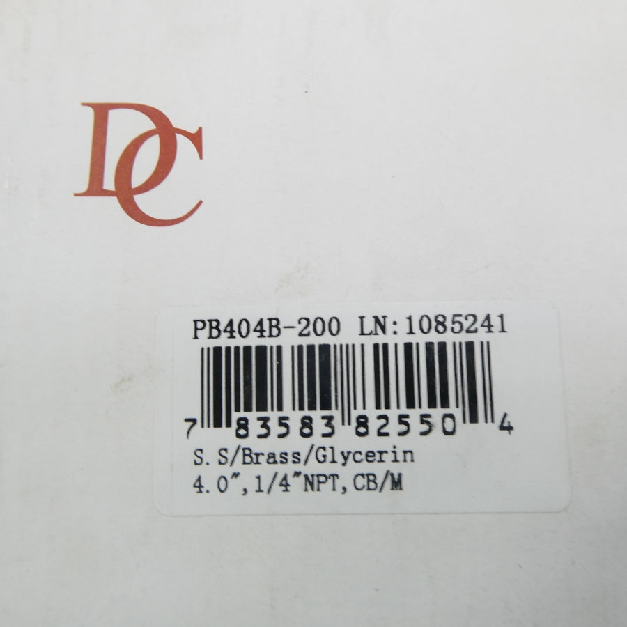 DURACHOICE PB404B-200 0-200PSI NSMP