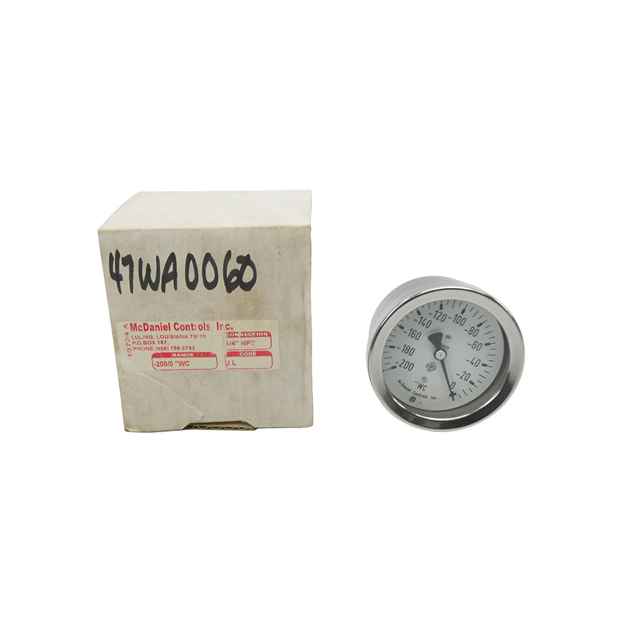MCDANIEL CONTROLS JL -200/0"WC NSMP