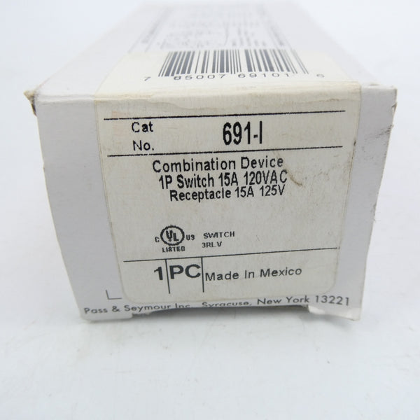 PASS & SEYMOUR 691-I 120VAC 15A NSMP