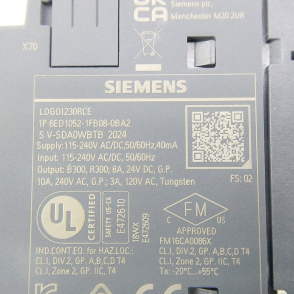 SIEMENS 6ED1052-1FB08-0BA2 115-240VAC/DC NSMP
