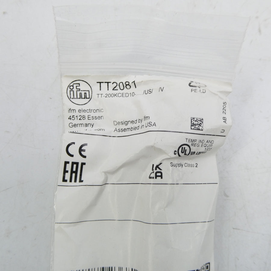 IFM EFECTOR TT2081 TT-200KCED10-/US//V NSMP