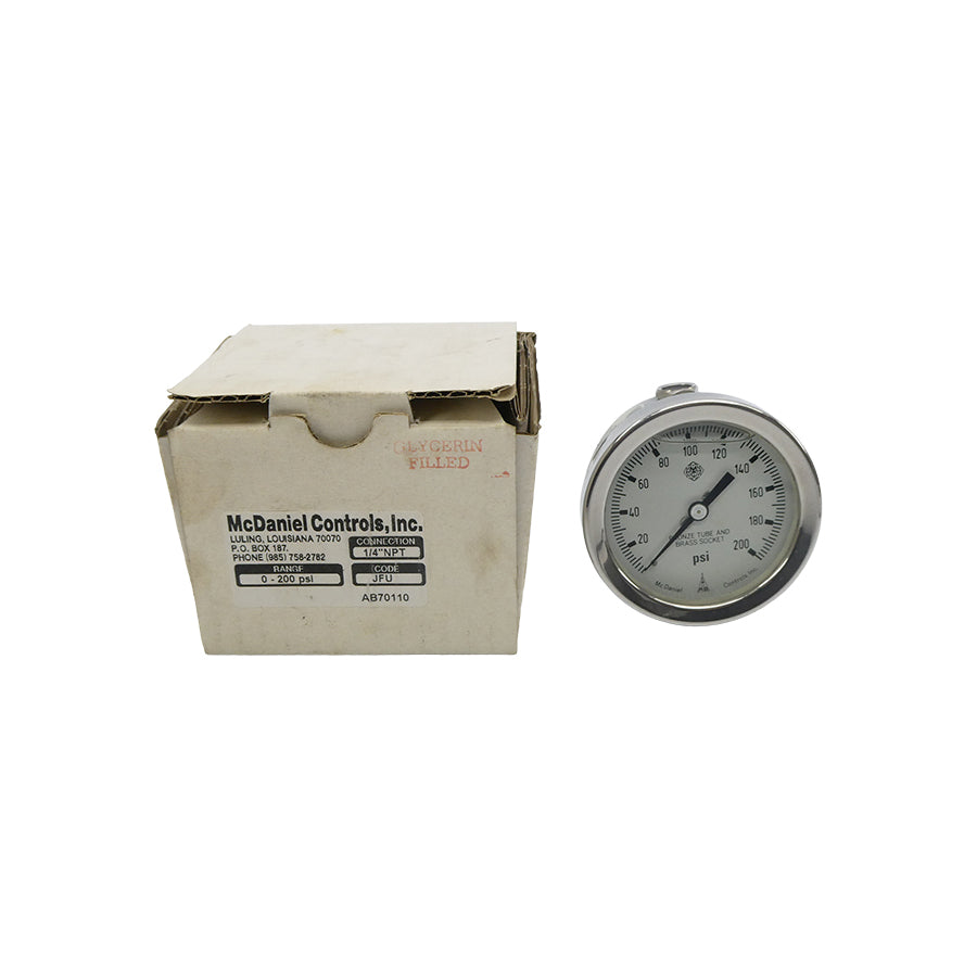 MCDANIEL CONTROLS AB70110 0-200PSI NSMP