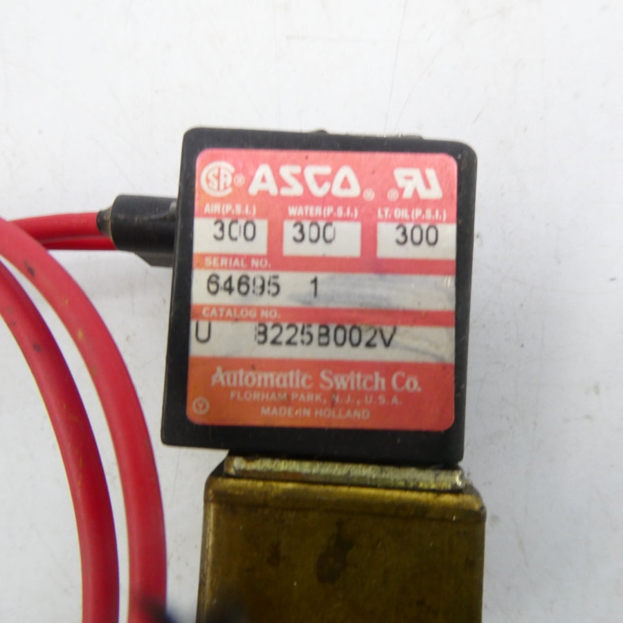 ASCO 8225B002V 110/120V 300PSI NSNP