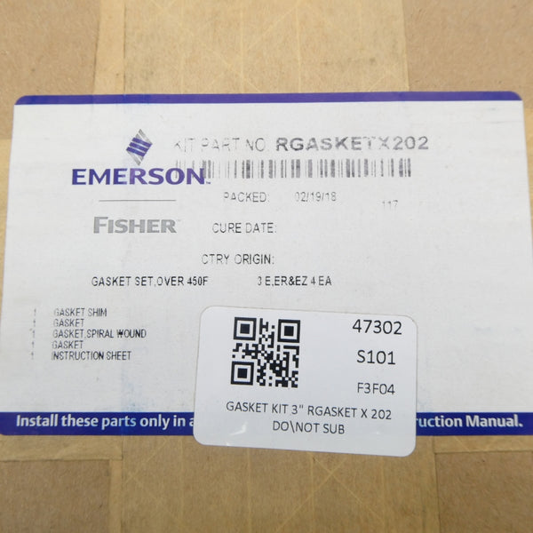 EMERSON RGASKETX202 NSFS