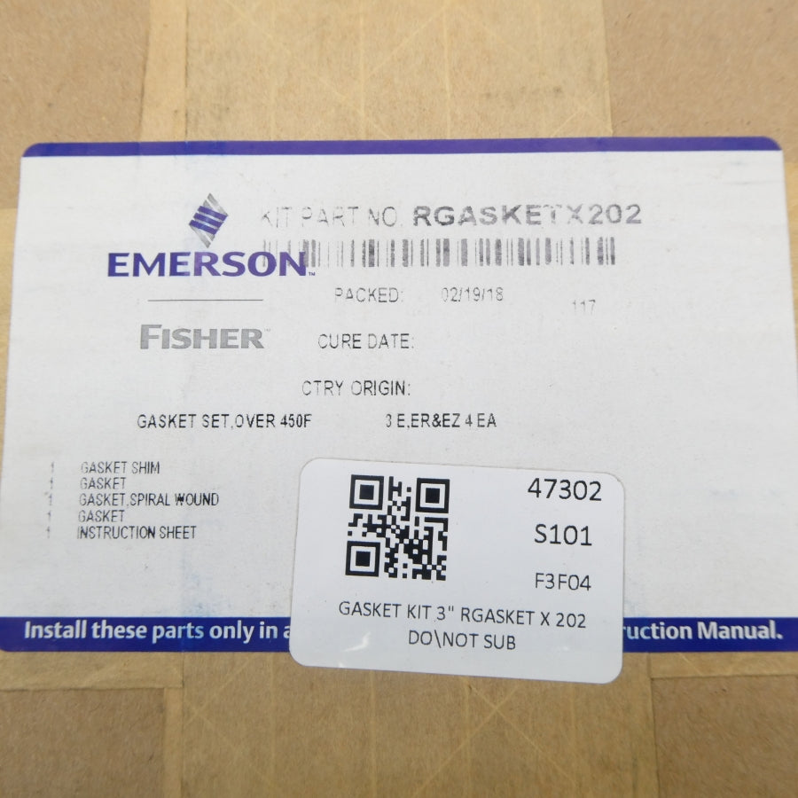 EMERSON RGASKETX202 NSFS