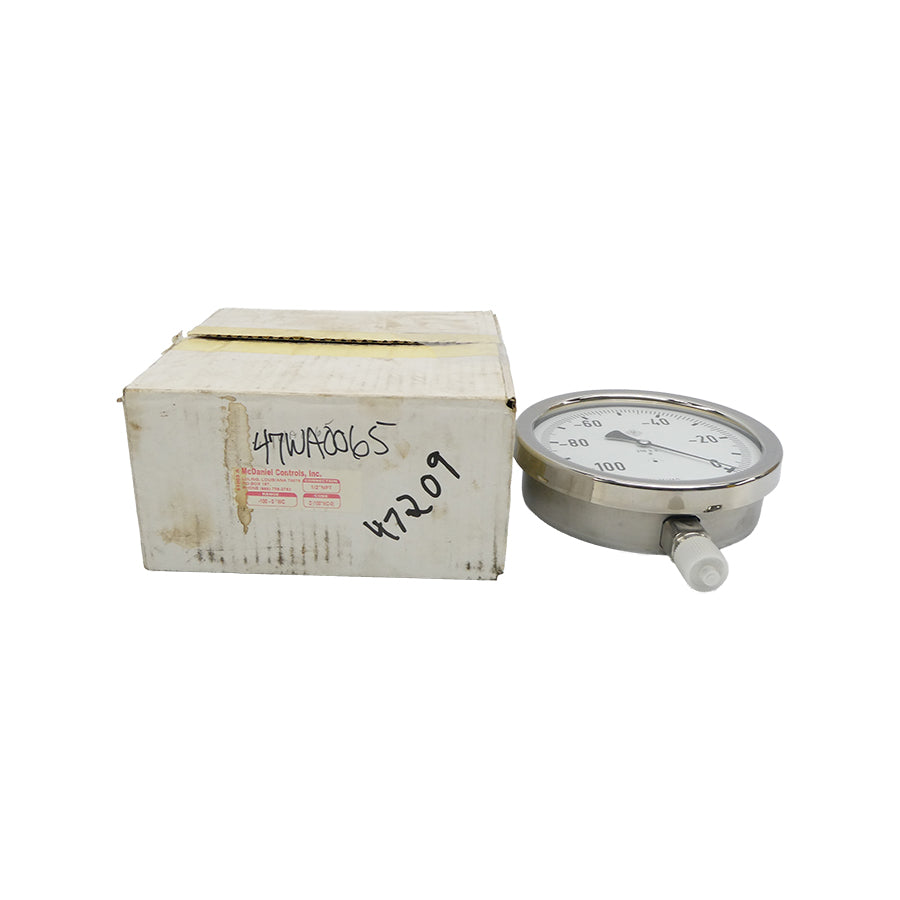 MCDANIEL CONTROLS D(100"WC-0) -100-0INWC NSMP