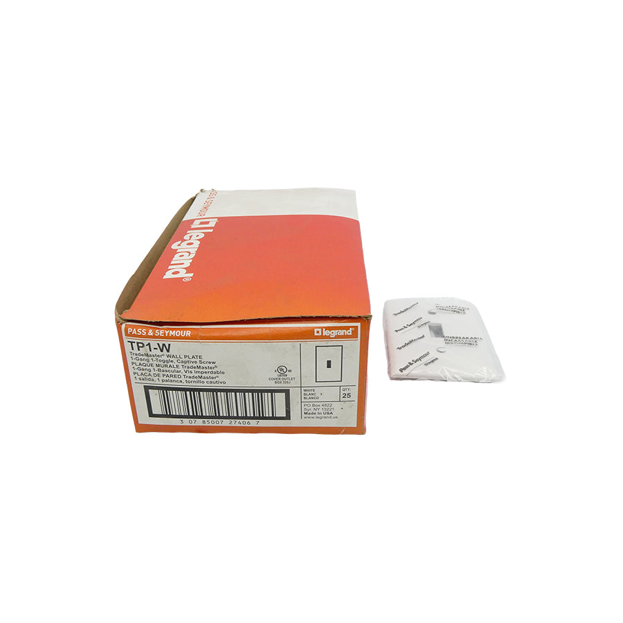 PASS & SEYMOUR TP1-W (PKG OF 20) NSMP