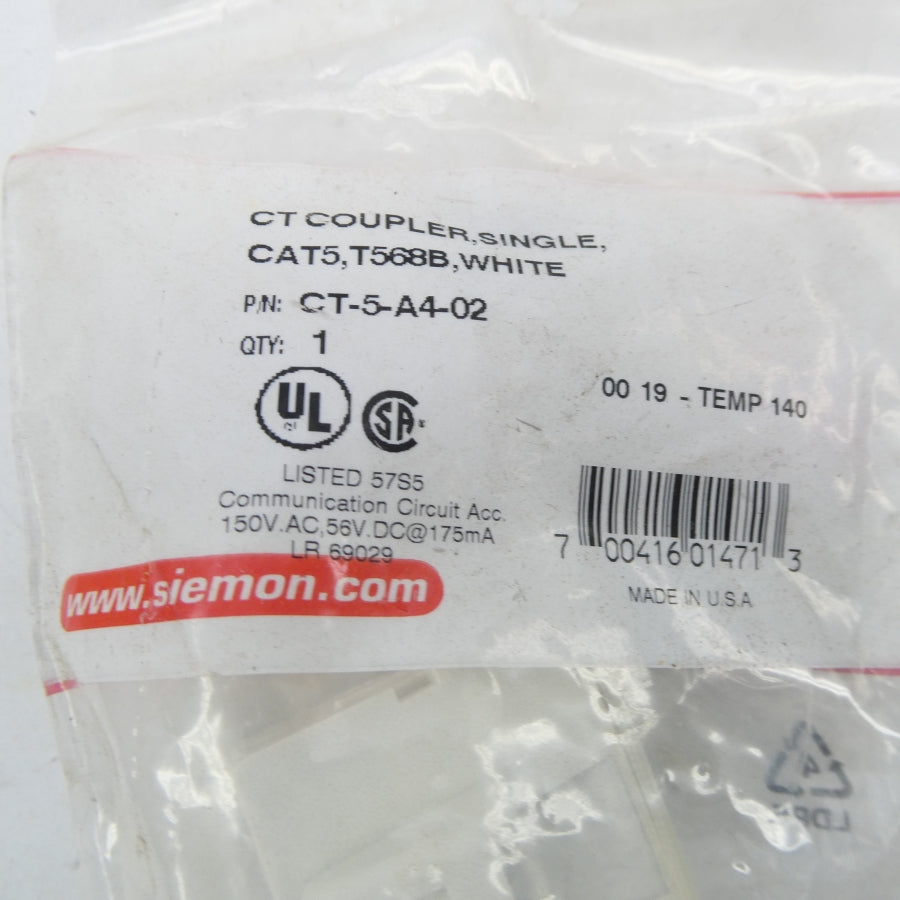 SIEMON CT-5-A4-02 150VAC NSMP