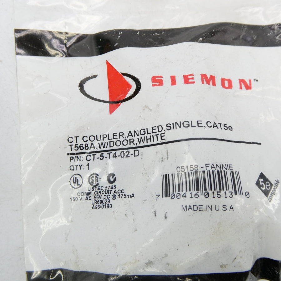SIEMON CT-5-T4-02-D 150VAC NSMP