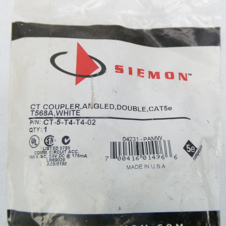 SIEMON CT-5-T4-T4-02 150VAC NSMP