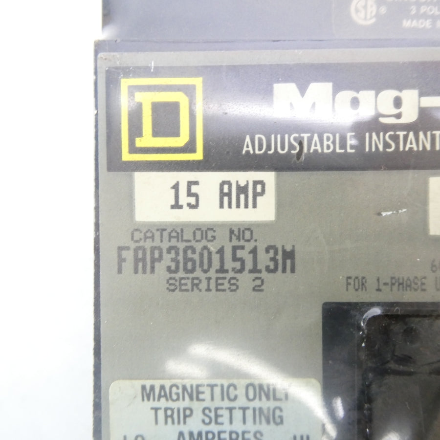 SQUARE D FAP3601513M SER. 2 600VAC 15A NSNP