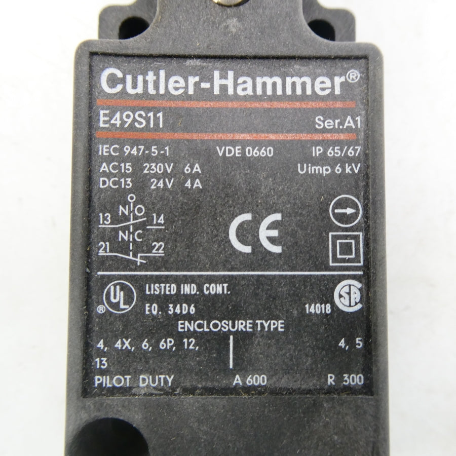 CUTLER HAMMER E49S11AP1 SER. A1 230V 6A NSNP
