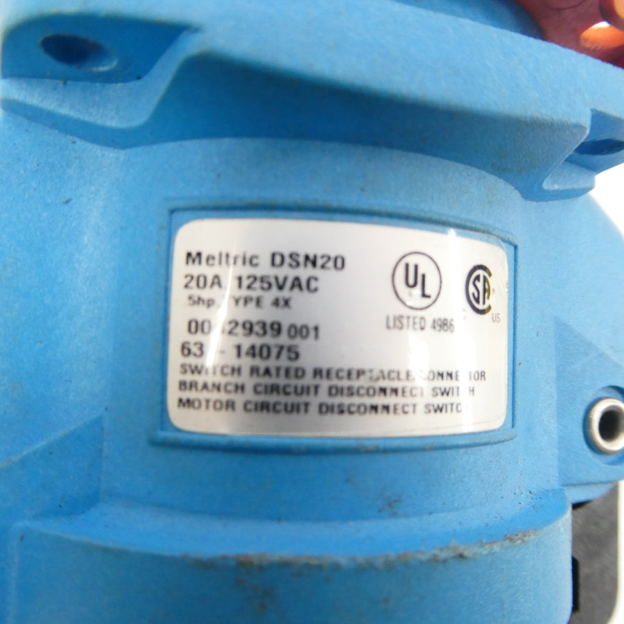 MELTRIC 63-14075 125VAC 20A (AS PICTURED) NSNP