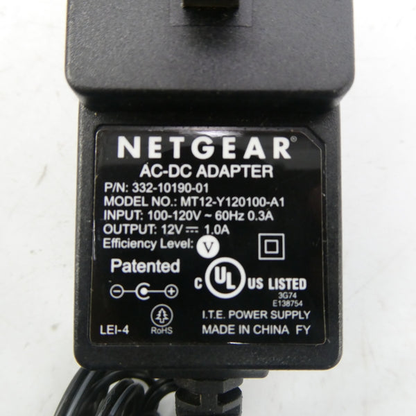 NETGEAR 332-10190-01 MT12-Y120100-A1 100-120V 0.3A NSNP