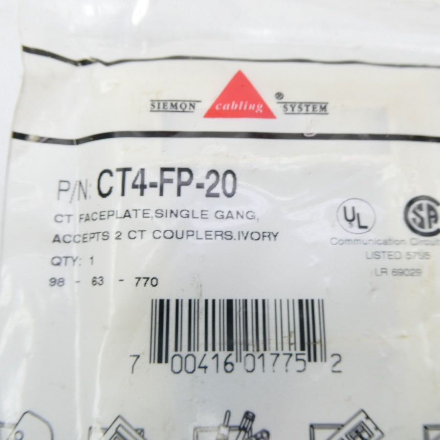 SIEMON CT4-FP-20 NSMP