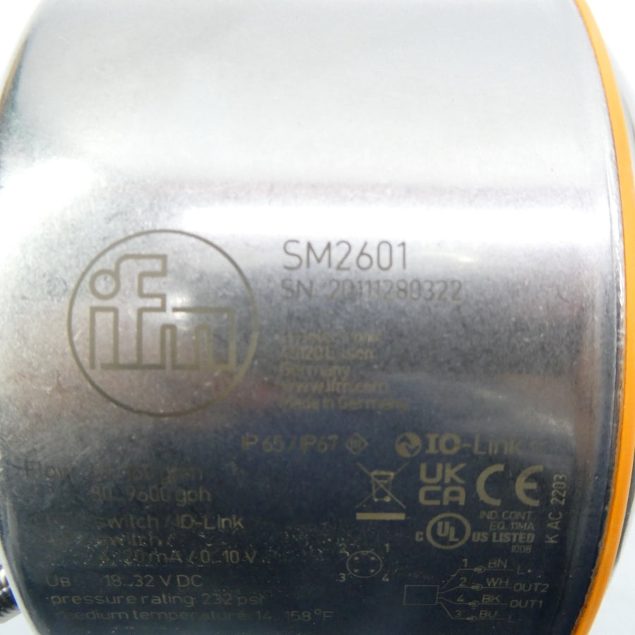 IFM EFECTOR SM2601 SMN21XGXFRKG/US-100 18-32VDC NSMP
