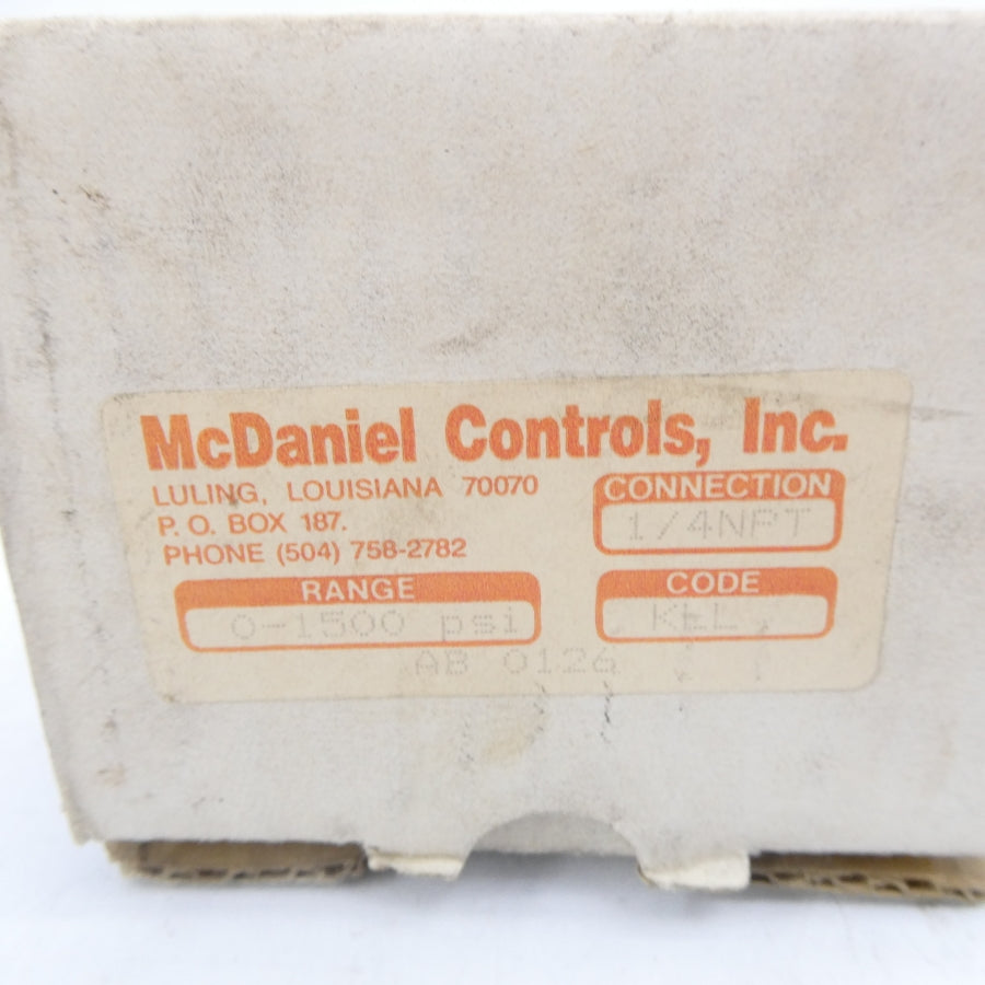 MCDANIEL CONTROLS AB0126 0-1500PSI NSMP