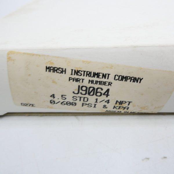 MARSH INSTRUMENT J9064 600PSI NSMP