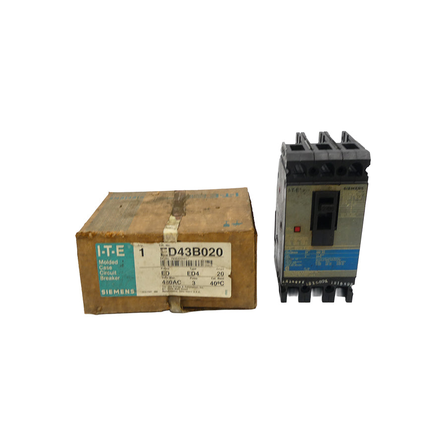 SIEMENS ED43B020 480VAC 20A (AS PICTURED) UNMP
