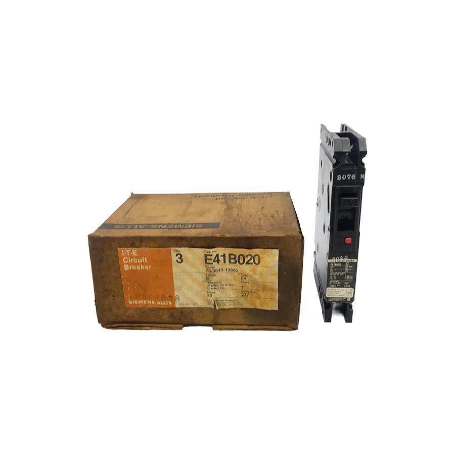 SIEMENS E41B020 277VAC 20A (PKG OF 3) NSMP