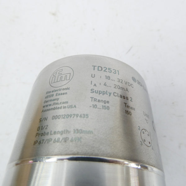 IFM EFECTOR TD2531 TD-100CFER12-A-ZVG/US 18-32VDC NSMP