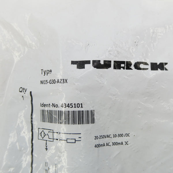 TURCK NI15-G30-AZ3X 4345101 20-250VAC NSMP