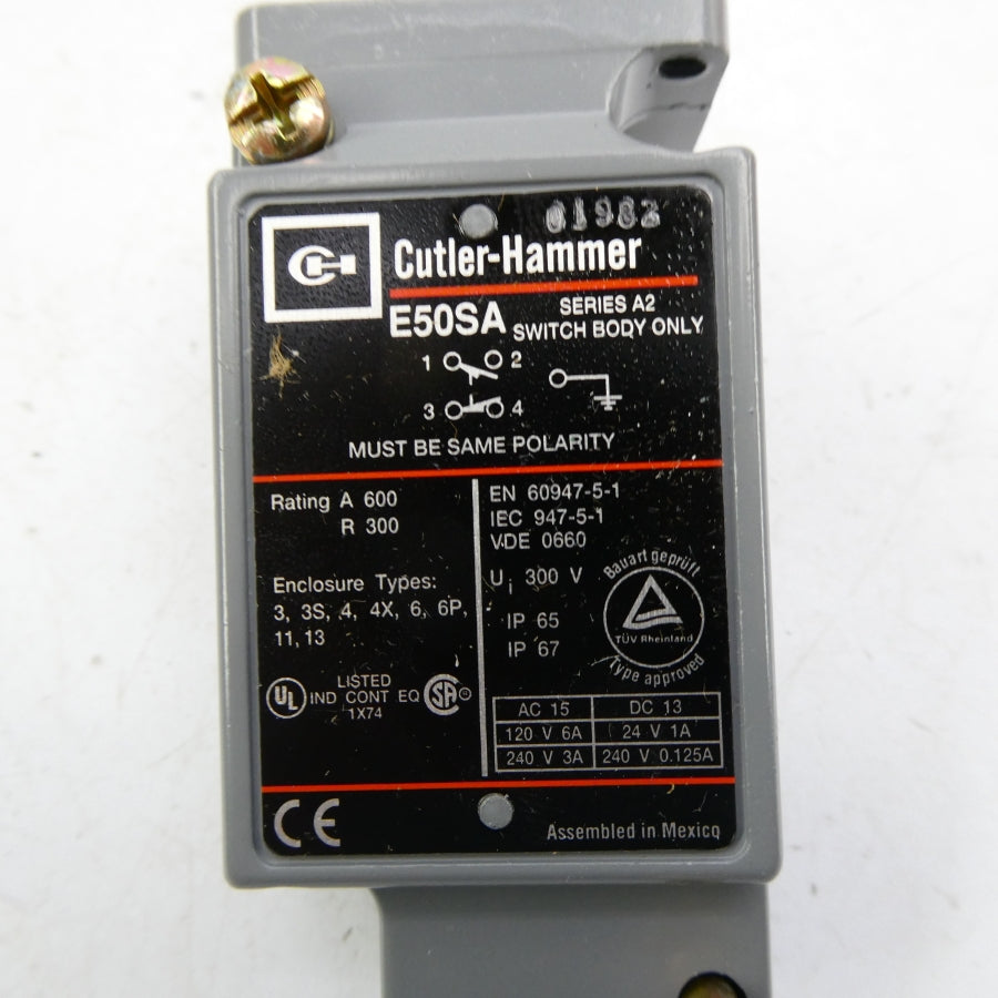 CUTLER HAMMER E50SA SER. A2 240V 3A NSMP