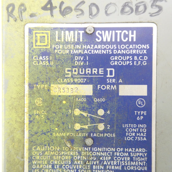SQUARE D 9007CR53B2 SER. A UNMP