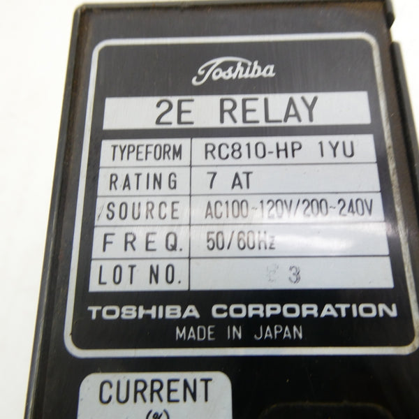 TOSHIBA RC810-HP1YU 100-120/200-240VAC UNMP